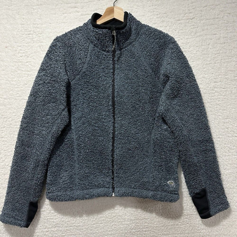 Mountain Hard Wear Women's Blue Full Zip Fleece Jacket Size M/M‎ USA Made